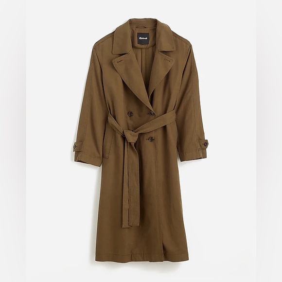 NWT Madewell Belted Trench Coat - Picture 6 of 6